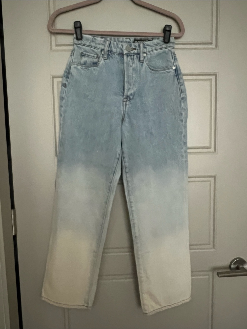 Blank NYC Womens Sz 25 The Baxter Straight Leg Ombre Button Fly